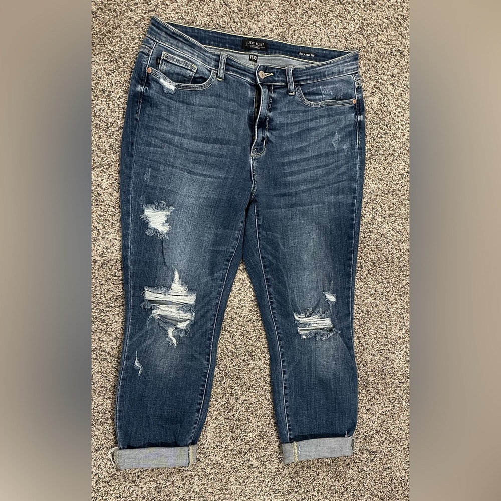 Relaxed fit, boyfriend Judy Blue sz 11